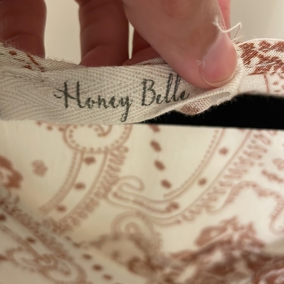 Orange and Cream Printed Blouse - Picture 2 of 5